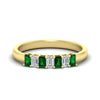 Load image into Gallery viewer, 7-stone-emerald-cut-emerald-wedding-band-in-yellow-gold-fdwb8008emgemgrsleep-0.70ct-nl-yg?v=1773989448