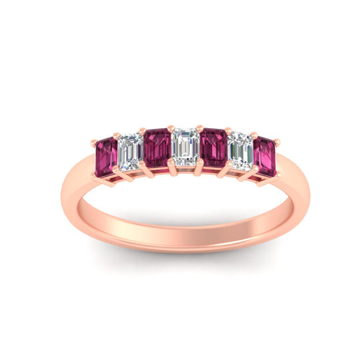 7-stone-emerald-cut-pink-sapphire-wedding-band-in-rose-gold-fdwb8008emgsadrpiangle5-0.70ct-nl-rg?v=1773989039