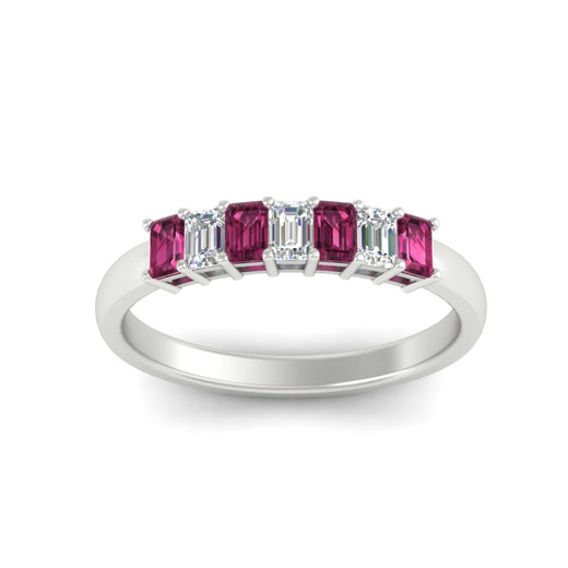 7-stone-emerald-cut-pink-sapphire-wedding-band-in-white-gold-fdwb8008emgsadrpiangle5-0.70ct-nl-wg?v=1773989039