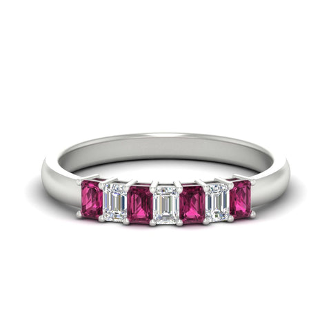 7-stone-emerald-cut-pink-sapphire-wedding-band-in-white-gold-fdwb8008emgsadrpisleep-0.70ct-nl-wg?v=1773989039