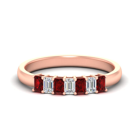 7-stone-emerald-cut-ruby-wedding-band-in-rose-gold-fdwb8008emgrudrsleep-0.70ct-nl-rg?v=1773990135