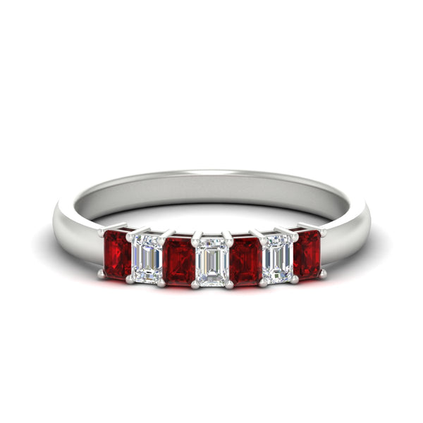 7-stone-emerald-cut-ruby-wedding-band-in-white-gold-fdwb8008emgrudrsleep-0.70ct-nl-wg?v=1773990135