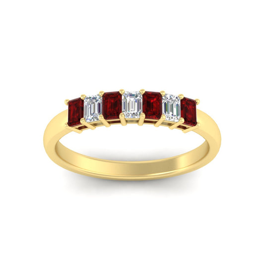 7-stone-emerald-cut-ruby-wedding-band-in-yellow-gold-fdwb8008emgrudrangle5-0.70ct-nl-yg?v=1773990135