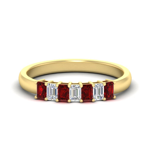 7-stone-emerald-cut-ruby-wedding-band-in-yellow-gold-fdwb8008emgrudrsleep-0.70ct-nl-yg?v=1773990135