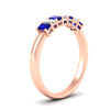 Load image into Gallery viewer, 7-stone-emerald-cut-sapphire-wedding-band-in-rose-gold-fdwb8008emgsablangle2-0.70ct-nl-rg?v=1773988649