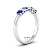 Load image into Gallery viewer, 7-stone-emerald-cut-sapphire-wedding-band-in-white-gold-fdwb8008emgsablangle2-0.70ct-nl-wg-hw?v=1773988649