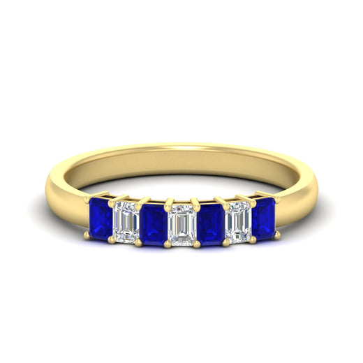7-stone-emerald-cut-sapphire-wedding-band-in-yellow-gold-fdwb8008emgsablsleep-0.70ct-nl-yg?v=1773988649