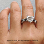 Load image into Gallery viewer, 7-stone-heart-engagement-ring-with-black-diamond-in-14k-white-gold-FDENS1027-_1

