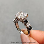 Load image into Gallery viewer, 7-stone-heart-engagement-ring-with-black-diamond-in-14k-white-gold-FDENS1027-_3_9cb4f408-80c1-43fd-bc76-19ee78393aae
