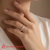 Load image into Gallery viewer, 7-stone-marquise-east-west-1-carat-band-rose-gold-fdens9939b-1.00-ct-model