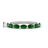Load image into Gallery viewer, 7-stone-marquise-emerald-east-west-1-carat-band-in-FD9939MQBGEMGRANGLE3-1.00CT-NL-WG