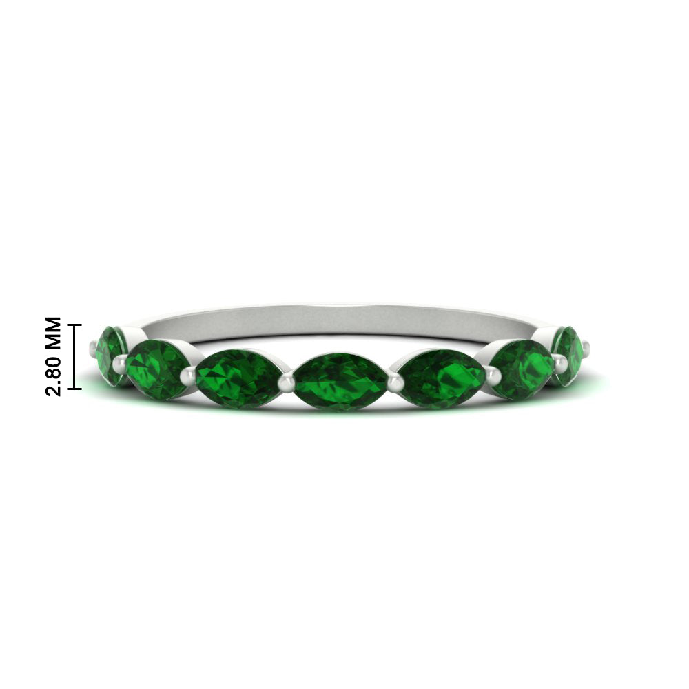 7-stone-marquise-emerald-east-west-1-carat-band-in-FD9939MQBGEMGRANGLE3-1.00CT-NL-WG