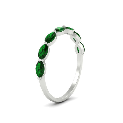 7-stone-marquise-emerald-east-west-1-carat-band-in-FD9939MQBGEMGRANGLE3-1.00CT-NL-WG