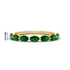 Load image into Gallery viewer, 7-stone-marquise-emerald-east-west-1-carat-band-in-FD9939MQBGEMGRANGLE3-1.00CT-NL-YG