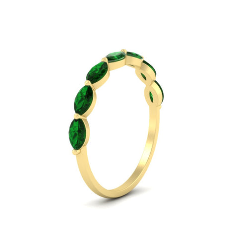 7-stone-marquise-emerald-east-west-1-carat-band-in-FD9939MQBGEMGRANGLE3-1.00CT-NL-YG