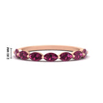 Load image into Gallery viewer, 7-stone-marquise-pink-sapphire-east-west-1-carat-band-in-FD9939MQBGSADRPIANGLE3-1.00CT-NL-RG
