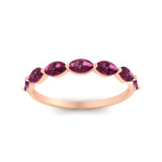 Load image into Gallery viewer, 7-stone-marquise-pink-sapphire-east-west-1-carat-band-in-FD9939MQBGSADRPIANGLE3-1.00CT-NL-RG
