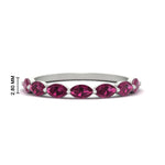 Load image into Gallery viewer, 7-stone-marquise-pink-sapphire-east-west-1-carat-band-in-FD9939MQBGSADRPIANGLE3-1.00CT-NL-WG
