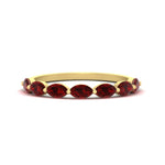 Load image into Gallery viewer, 7-stone-marquise-ruby-east-west-1-carat-band-in-FD9939MQBGRUDRANGLE3-1.00CT-NL-YG
