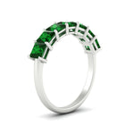 Load image into Gallery viewer, 7 Stone Princess Cut Wedding Band 3 Carat
