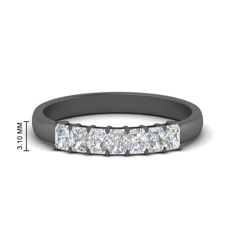 7-stone-radiant-cut-0.50-carat-wedding-band-in-black-gold-FD8008RAB-0.50CT-NL-BG-HW