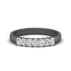 Load image into Gallery viewer, 7-stone-radiant-cut-0.50-carat-wedding-band-in-black-gold-FD8008RAB-0.50CT-NL-BG