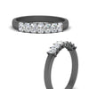 Load image into Gallery viewer, 7-stone-radiant-cut-0.50-carat-wedding-band-in-black-gold-FD8008RABANGLE3-0.50CT-NL-BG