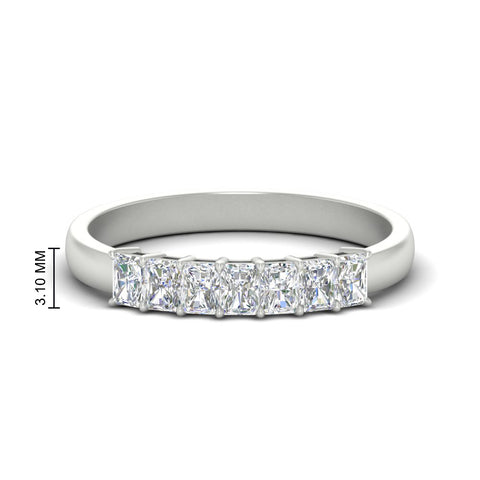 7-stone-radiant-cut-0.50-carat-wedding-band-in-white-gold-FD8008RAB-0.50CT-NL-WG-HW