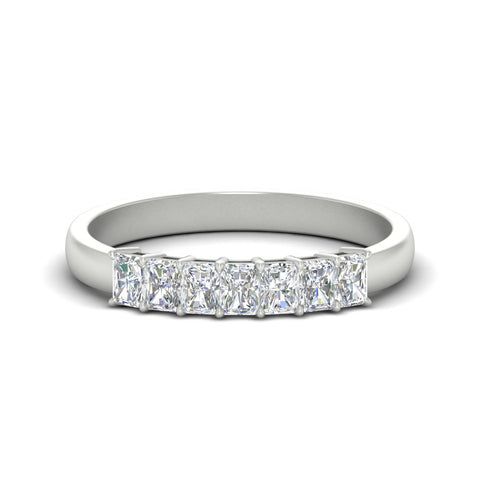 7-stone-radiant-cut-0.50-carat-wedding-band-in-white-gold-FD8008RAB-0.50CT-NL-WG