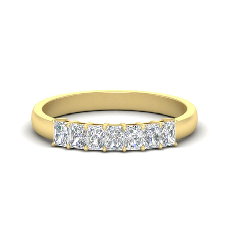 7 Stone Radiant Cut 0.50 Carat Band