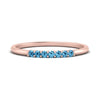 Load image into Gallery viewer, 7-stone-stacking-blue-topaz-wedding-band-in-rose-gold-FD122844BGICBLTOANGLE3-NL-RG-GS.jpg