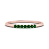 Load image into Gallery viewer, 7-stone-stacking-emerald-wedding-band-in-rose-gold-FD122844BGEMGRANGLE3-NL-RG-GS.jpg