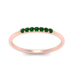 Load image into Gallery viewer, 7-stone-stacking-emerald-wedding-band-in-rose-gold-FD122844BGEMGRANGLE3-NL-RG-GS.jpg
