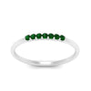 Load image into Gallery viewer, 7-stone-stacking-emerald-wedding-band-in-white-gold-FD122844BGEMGRANGLE3-NL-WG-GS.jpg
