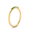 Load image into Gallery viewer, 7-stone-stacking-emerald-wedding-band-in-yellow-gold-FD122844BGEMGRANGLE3-NL-YG-GS.jpg