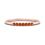 Load image into Gallery viewer, 7-stone-stacking-orange-sapphire-wedding-band-in-rose-gold-FD122844BGSAORANGLE3-NL-RG-GS.jpg

