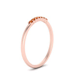 Load image into Gallery viewer, 7-stone-stacking-orange-sapphire-wedding-band-in-rose-gold-FD122844BGSAORANGLE3-NL-RG-GS.jpg
