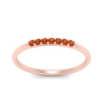 Load image into Gallery viewer, 7-stone-stacking-orange-sapphire-wedding-band-in-rose-gold-FD122844BGSAORANGLE3-NL-RG-GS.jpg
