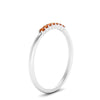 Load image into Gallery viewer, 7-stone-stacking-orange-sapphire-wedding-band-in-white-gold-FD122844BGSAORANGLE3-NL-WG-GS.jpg