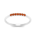 Load image into Gallery viewer, 7-stone-stacking-orange-sapphire-wedding-band-in-white-gold-FD122844BGSAORANGLE3-NL-WG-GS.jpg
