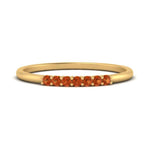 Load image into Gallery viewer, 7-stone-stacking-orange-sapphire-wedding-band-in-yellow-gold-FD122844BGSAORANGLE3-NL-YG-GS.jpg
