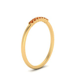 Load image into Gallery viewer, 7-stone-stacking-orange-sapphire-wedding-band-in-yellow-gold-FD122844BGSAORANGLE3-NL-YG-GS.jpg
