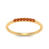Load image into Gallery viewer, 7-stone-stacking-orange-sapphire-wedding-band-in-yellow-gold-FD122844BGSAORANGLE3-NL-YG-GS.jpg