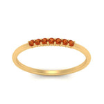 Load image into Gallery viewer, 7-stone-stacking-orange-sapphire-wedding-band-in-yellow-gold-FD122844BGSAORANGLE3-NL-YG-GS.jpg
