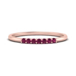 Load image into Gallery viewer, 7-stone-stacking-pink-sapphire-wedding-band-in-rose-gold-FD122844BGSADRPIANGLE3-NL-RG-GS.jpg
