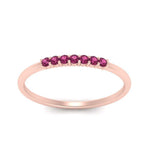 Load image into Gallery viewer, 7-stone-stacking-pink-sapphire-wedding-band-in-rose-gold-FD122844BGSADRPIANGLE3-NL-RG-GS.jpg
