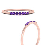 Load image into Gallery viewer, 7-stone-stacking-purple-topaz-wedding-band-in-rose-gold-FD122844BGVITOANGLE3-NL-RG-GS.jpg
