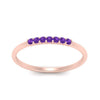 Load image into Gallery viewer, 7-stone-stacking-purple-topaz-wedding-band-in-rose-gold-FD122844BGVITOANGLE3-NL-RG-GS.jpg