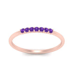 Load image into Gallery viewer, 7-stone-stacking-purple-topaz-wedding-band-in-rose-gold-FD122844BGVITOANGLE3-NL-RG-GS.jpg
