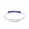 Load image into Gallery viewer, 7-stone-stacking-purple-topaz-wedding-band-in-white-gold-FD122844BGVITOANGLE3-NL-WG-GS.jpg